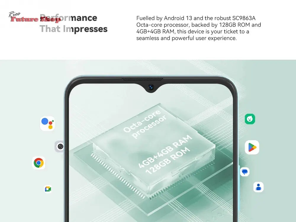 Cubot-A1-Smartphone-6.56_-HD_Screen-8GB_4GB_4GB_RAM-128GB-ROM-Octa-core-Android-13-5100mAh-Battery-Face-ID-13MP-Camera-Cellphone-CJdropshippingUSA-100011628 - Rios Future Shop