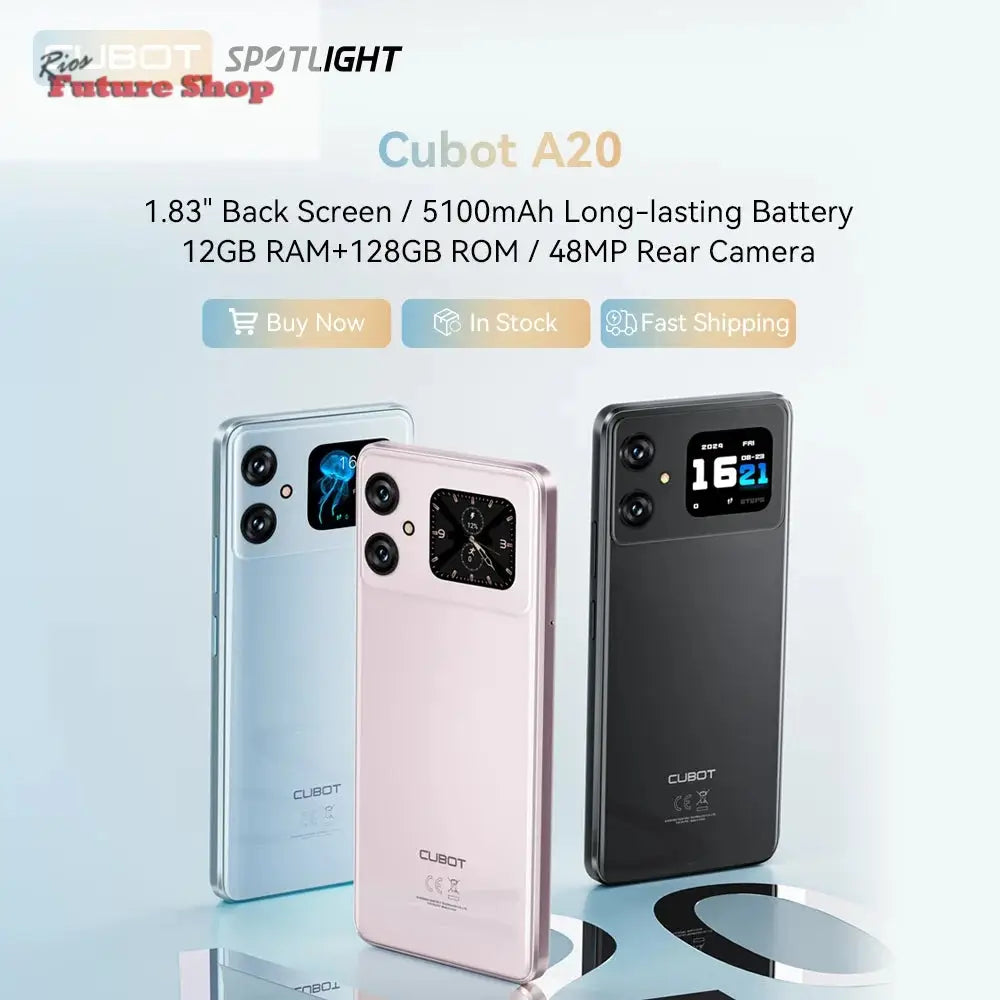 Cubot-A20-4G-Smart-Phone-Android-14-12GB_4GB_8GB-Extend_128GB-90Hz-6.745_-HD_Display-Face-ID-5100mAh-Cellphone-DSersUSA-100004181 - Rios Future Shop