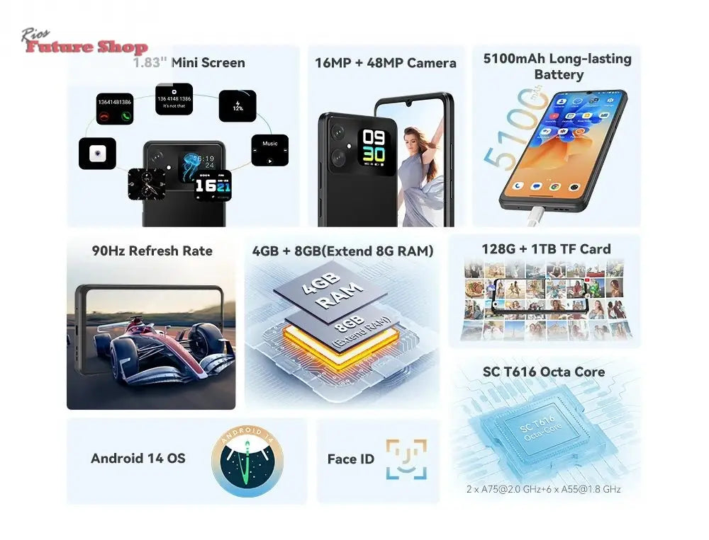 Cubot A20 4G Smart Phone Android 14 - Rios Future Shop