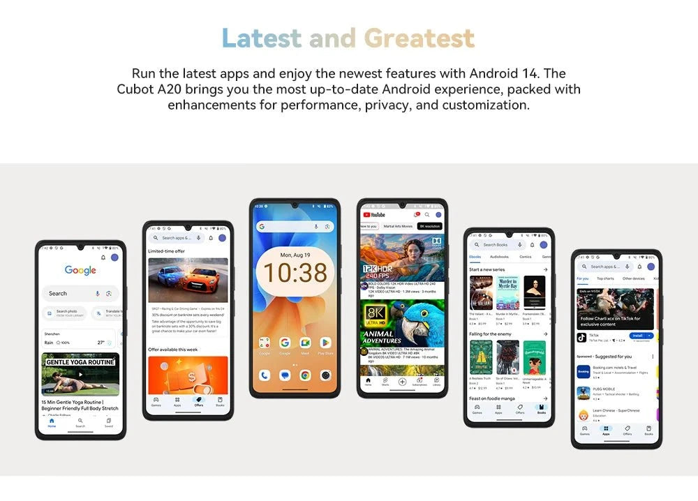 Cubot A20 4G Smart Phone Android 14 DSersALIEXPRESS