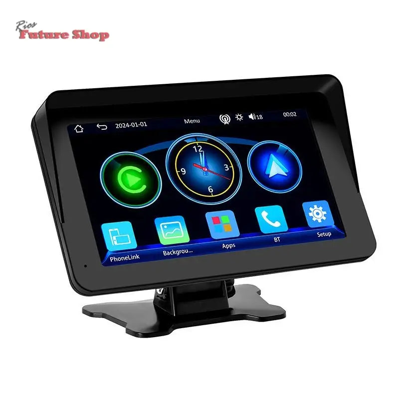 Ecrã 7" carro portátil PND MP5 player sem fio Carplay - Rios Future Shop