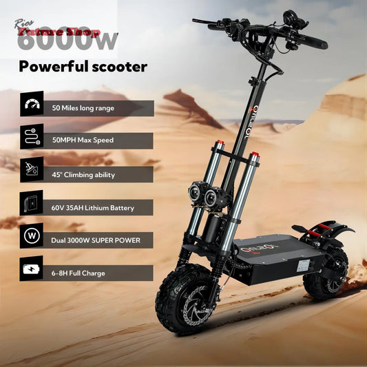 Electric Scooter With Seat, 6000W - Rios Future Shop