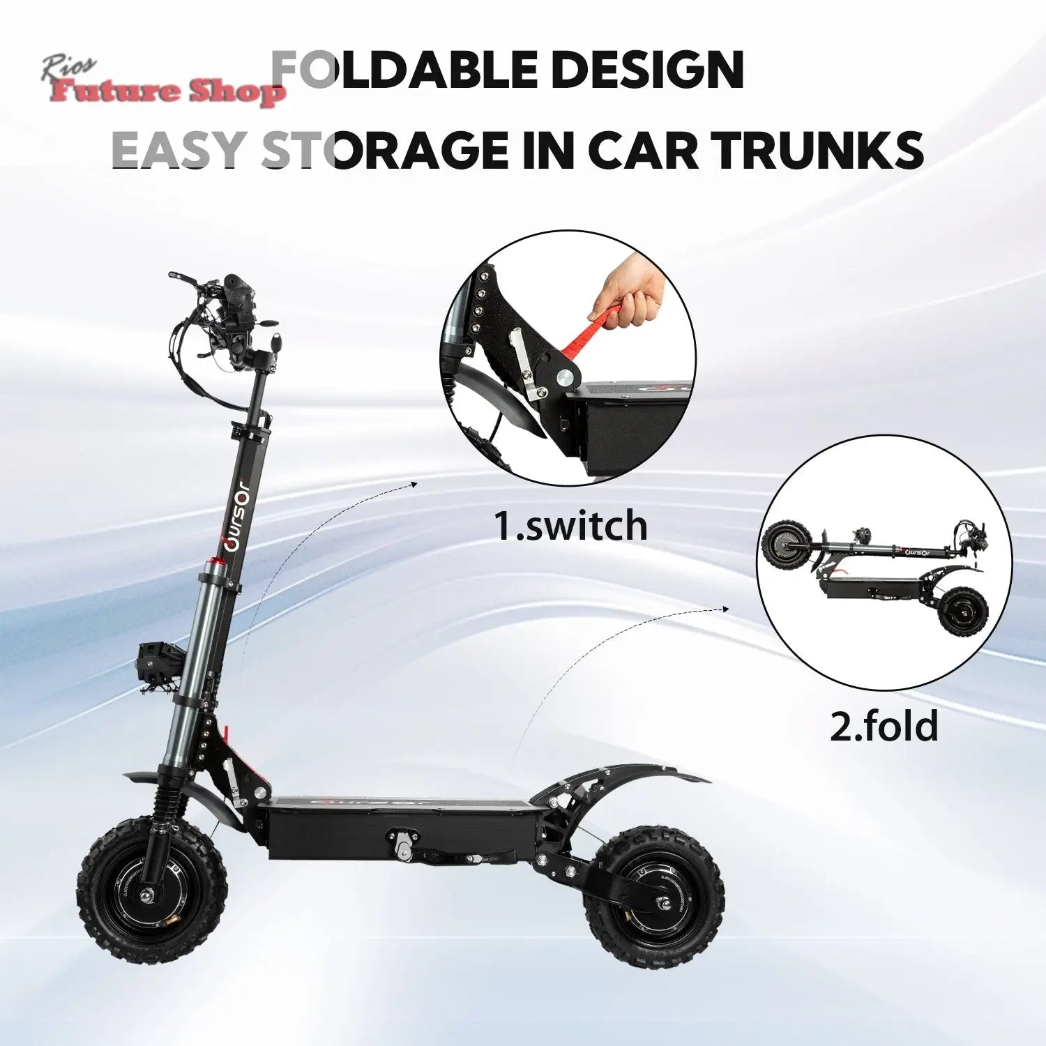 Electric Scooter With Seat, 6000W - Rios Future Shop