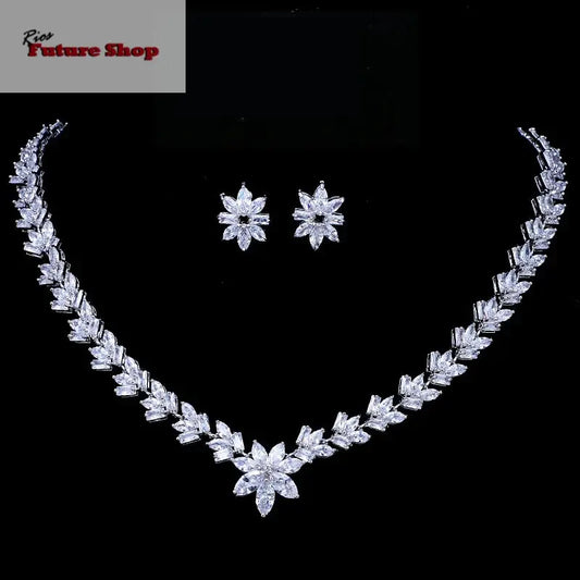 Emmaya-Luxury-Cubic-Zircon-Crystal-Bridal-Jewelry-Sets-Little-Flower-Necklace-Earrings-Sets-for-Women-Wedding-Party-Jewelry-Gift-DSersUSA-99943454 - Rios Future Shop