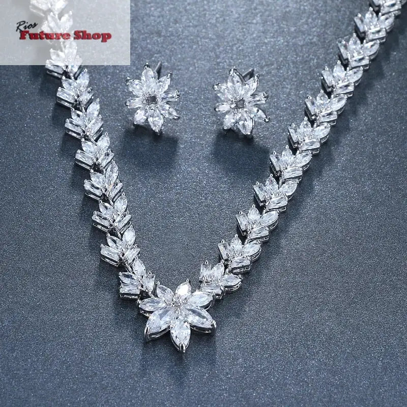 Emmaya-Luxury-Cubic-Zircon-Crystal-Bridal-Jewelry-Sets-Little-Flower-Necklace-Earrings-Sets-for-Women-Wedding-Party-Jewelry-Gift-DSersUSA-99943928 - Rios Future Shop
