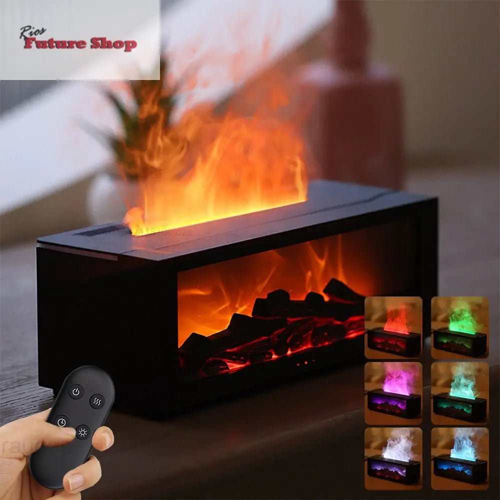 FlameGlow 3D Essential Oil Diffuser - Rios Future Shop