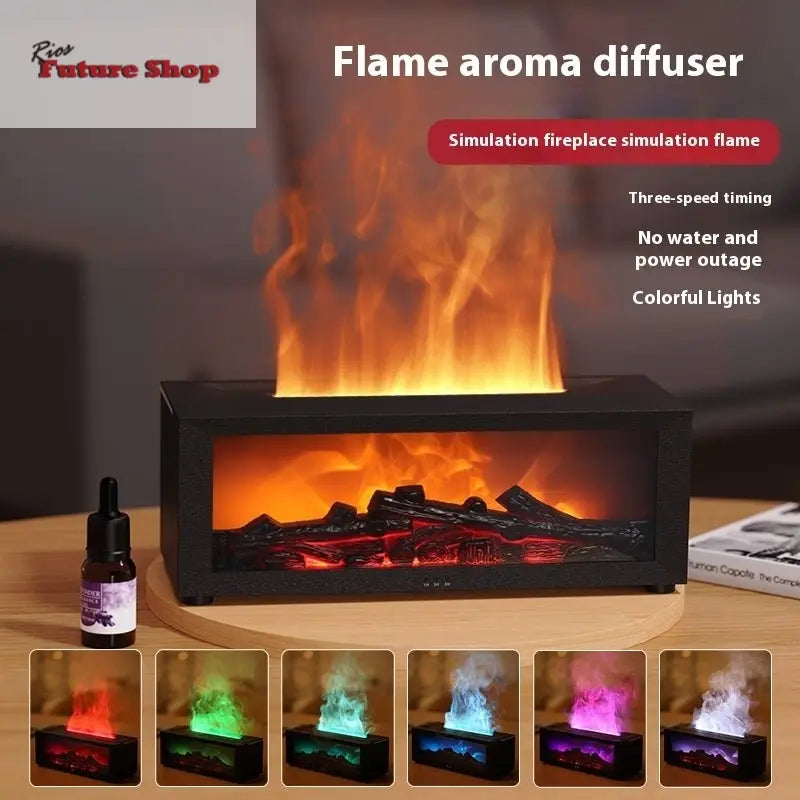 FlameGlow 3D Essential Oil Diffuser - Rios Future Shop