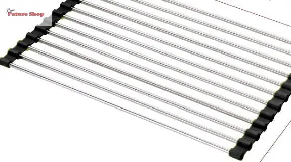 Folding Kitchen Drain Sink Rack Stainless Steel - Rios Future Shop