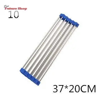 Folding Kitchen Drain Sink Rack Stainless Steel - Rios Future Shop