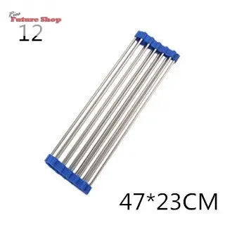 Folding Kitchen Drain Sink Rack Stainless Steel - Rios Future Shop