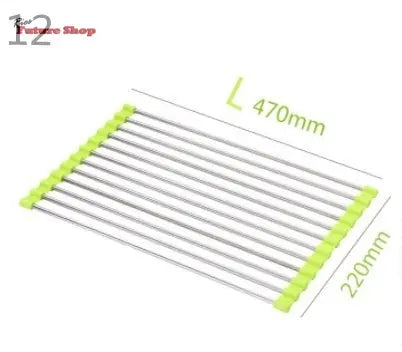 Folding Kitchen Drain Sink Rack Stainless Steel - Rios Future Shop
