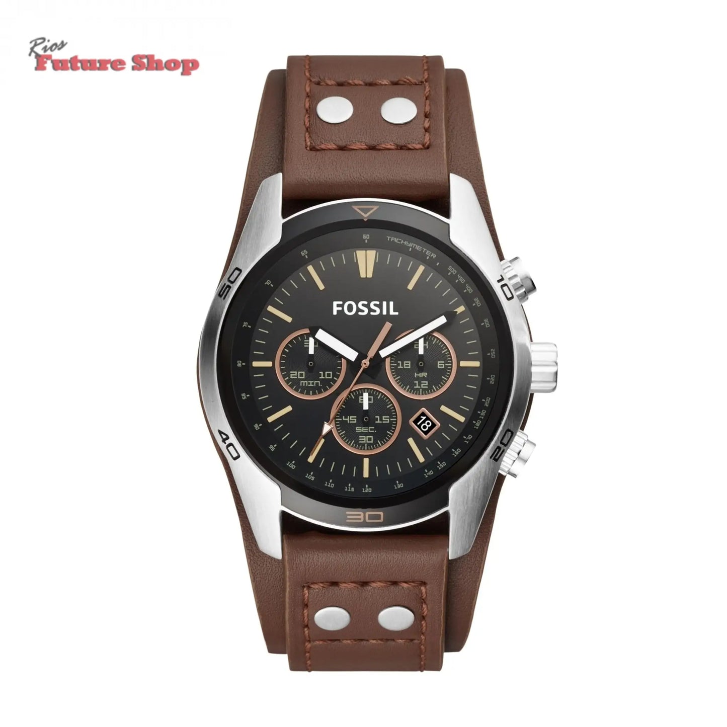 Fossil Reloj para Hombre Coachman, Movimiento cronógrafo de Cuarzo - Rios Future Shop