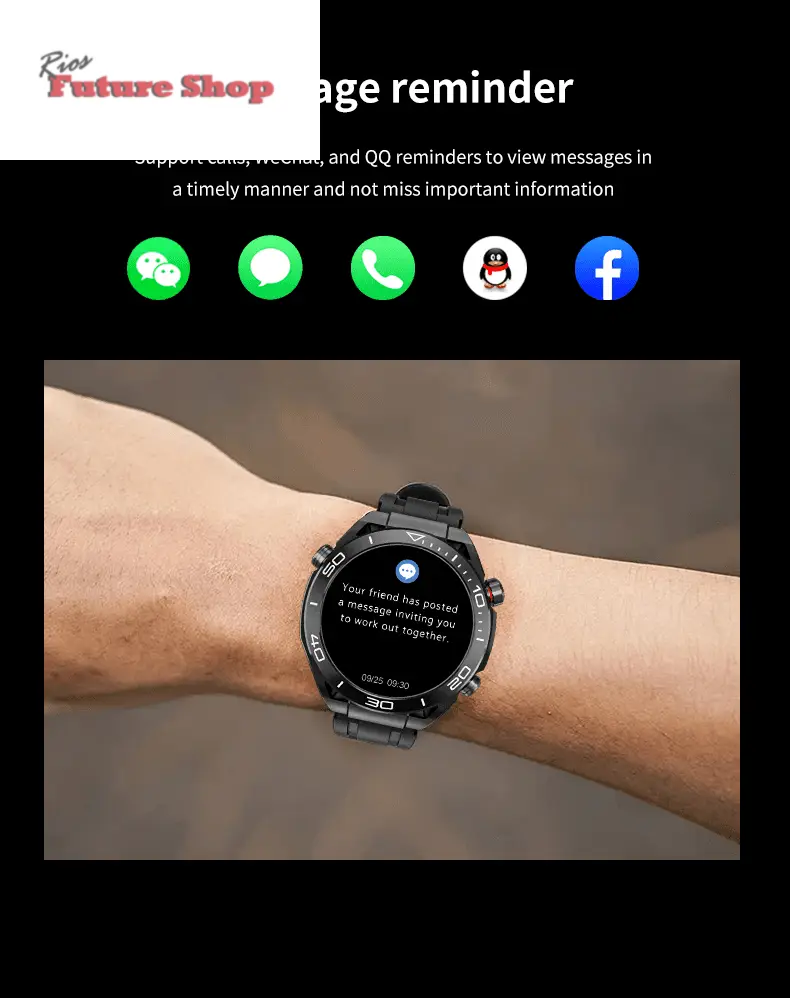 GS ultimate full touch screen smartwatch - Rios Future Shop