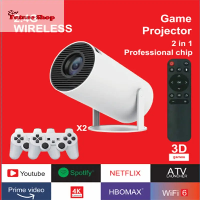 Game hot projector MAX300 portable 4k high-definition smooth with wireless controller eprolo