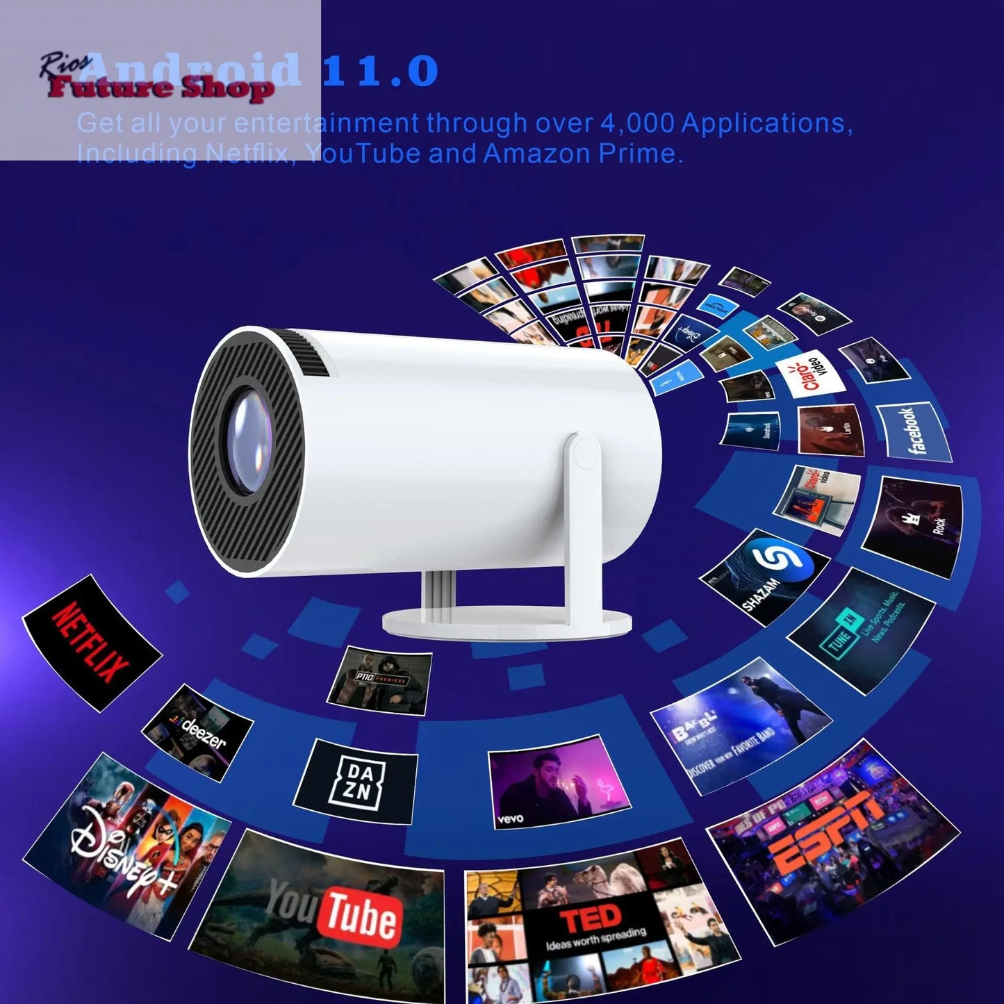 Game hot projector MAX300 portable 4k high-definition smooth with wireless controller eprolo