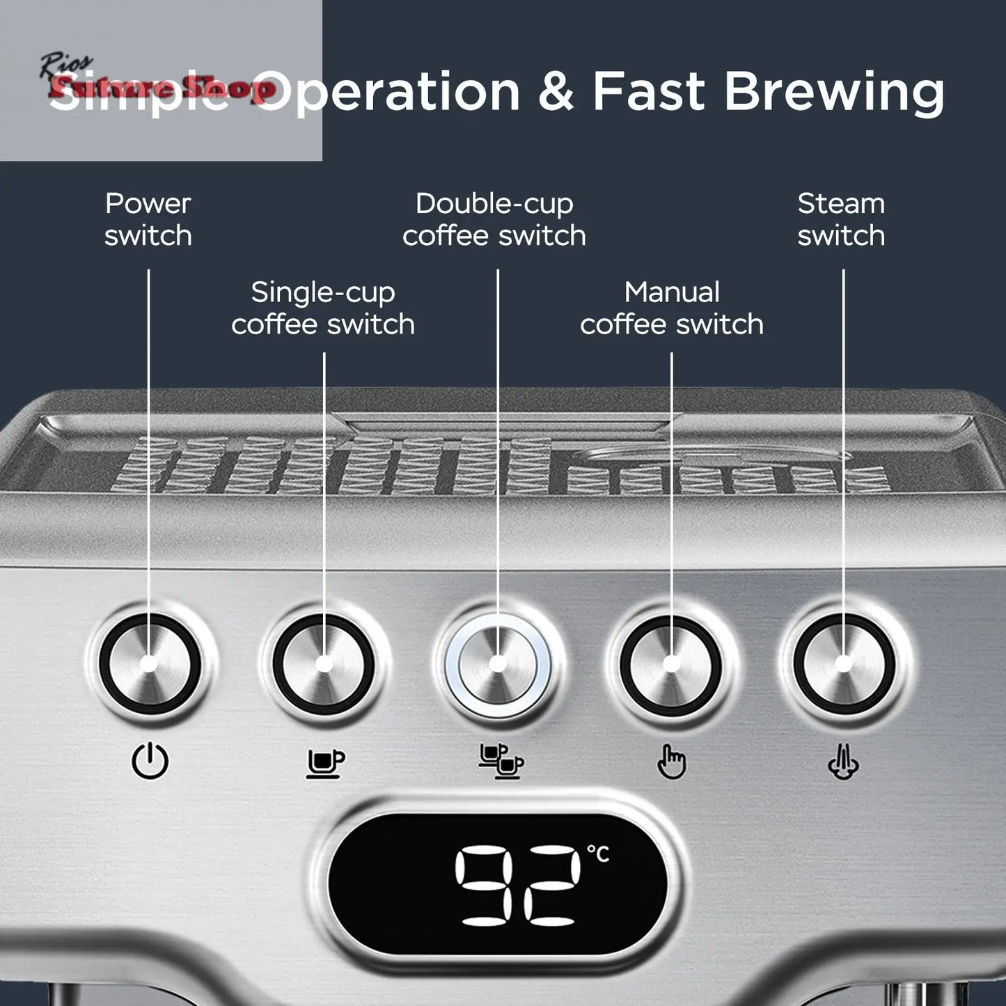 Geek Chef Espresso Machine - Rios Future Shop