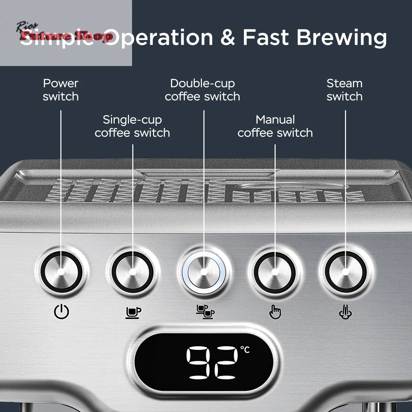 Geek Chef Espresso Machine - Rios Future Shop