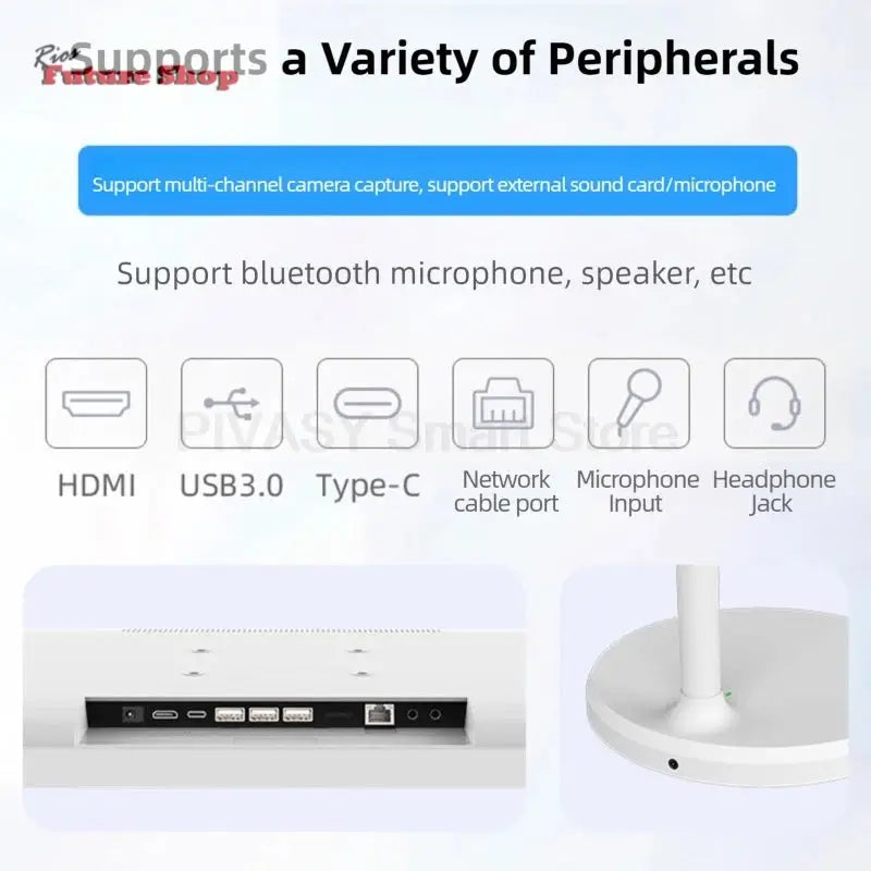 HOT Touch Screen Surround Sound for Indoor Live Party 24 32 Inch Smart Display 4+64G Portable Smart TV High Saturation Monitor - Rios Future Shop