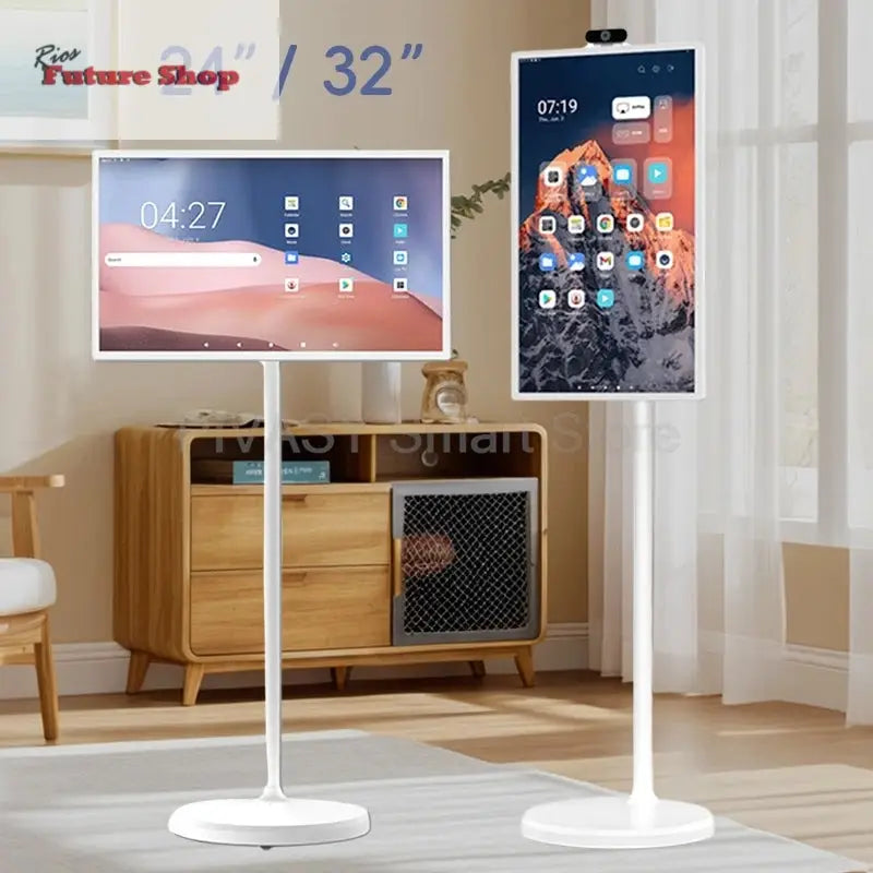 HOT Touch Screen Surround Sound for Indoor Live Party 24 32 Inch Smart Display 4+64G Portable Smart TV High Saturation Monitor - Rios Future Shop