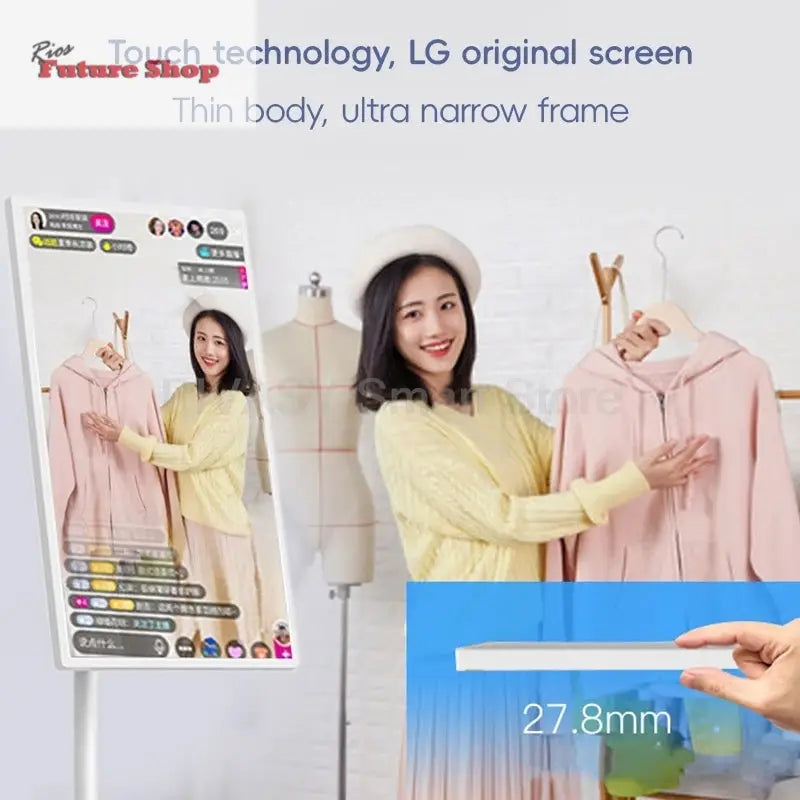 HOT Touch Screen Surround Sound for Indoor Live Party 24 32 Inch Smart Display 4+64G Portable Smart TV High Saturation Monitor - Rios Future Shop