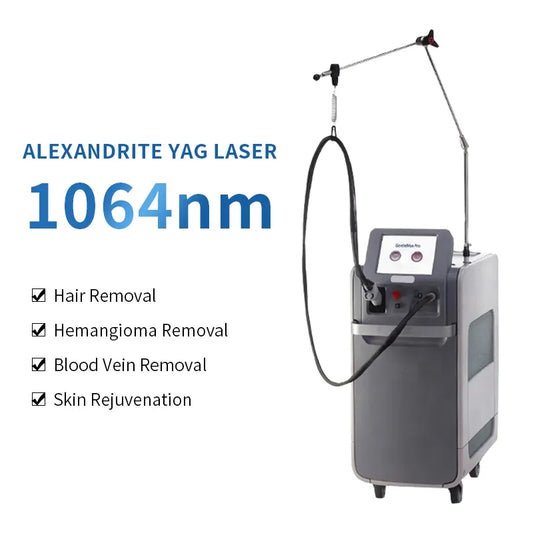 ADSS YAG SYSTEM Double Waves 755 1064 Long Pulsation and Yag laser. Varicose Veins and Blackhead Remover