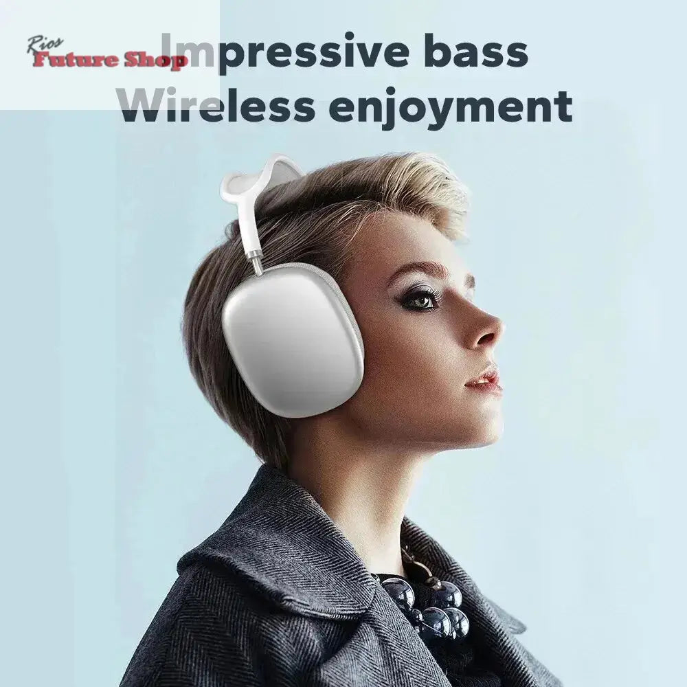 Headphone Wireless Bluetooth Headset With Mic Noise Cancelling Headsets Stereo Sound Earphone Sports Gaming Headphones - Rios Future Shop