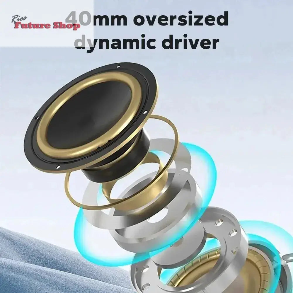 Headphone Wireless Bluetooth Headset With Mic Noise Cancelling Headsets Stereo Sound Earphone Sports Gaming Headphones - Rios Future Shop