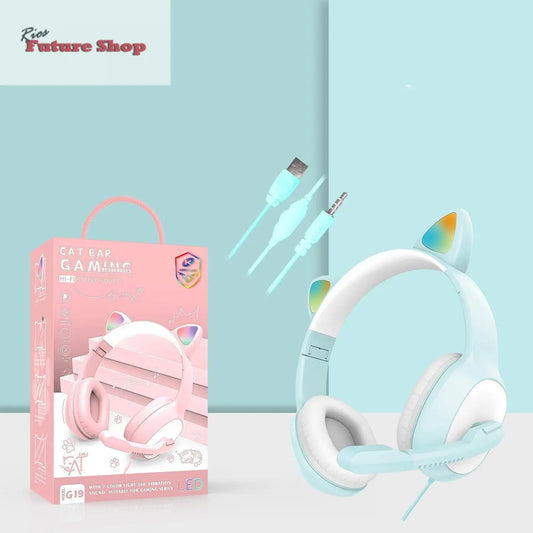 Headphones com fio para jogos Headset G19 - Rios Future Shop