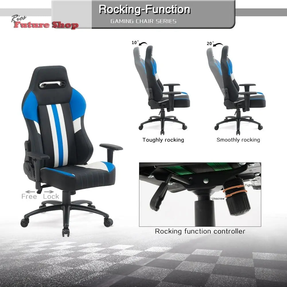 High Back Gaming Chair Racing Office Chair with PU Leather - Rios Future Shop