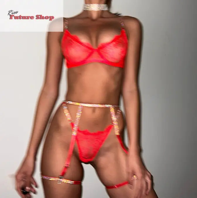 Hot Drill Ribbon Sexy Lingerie eprolo