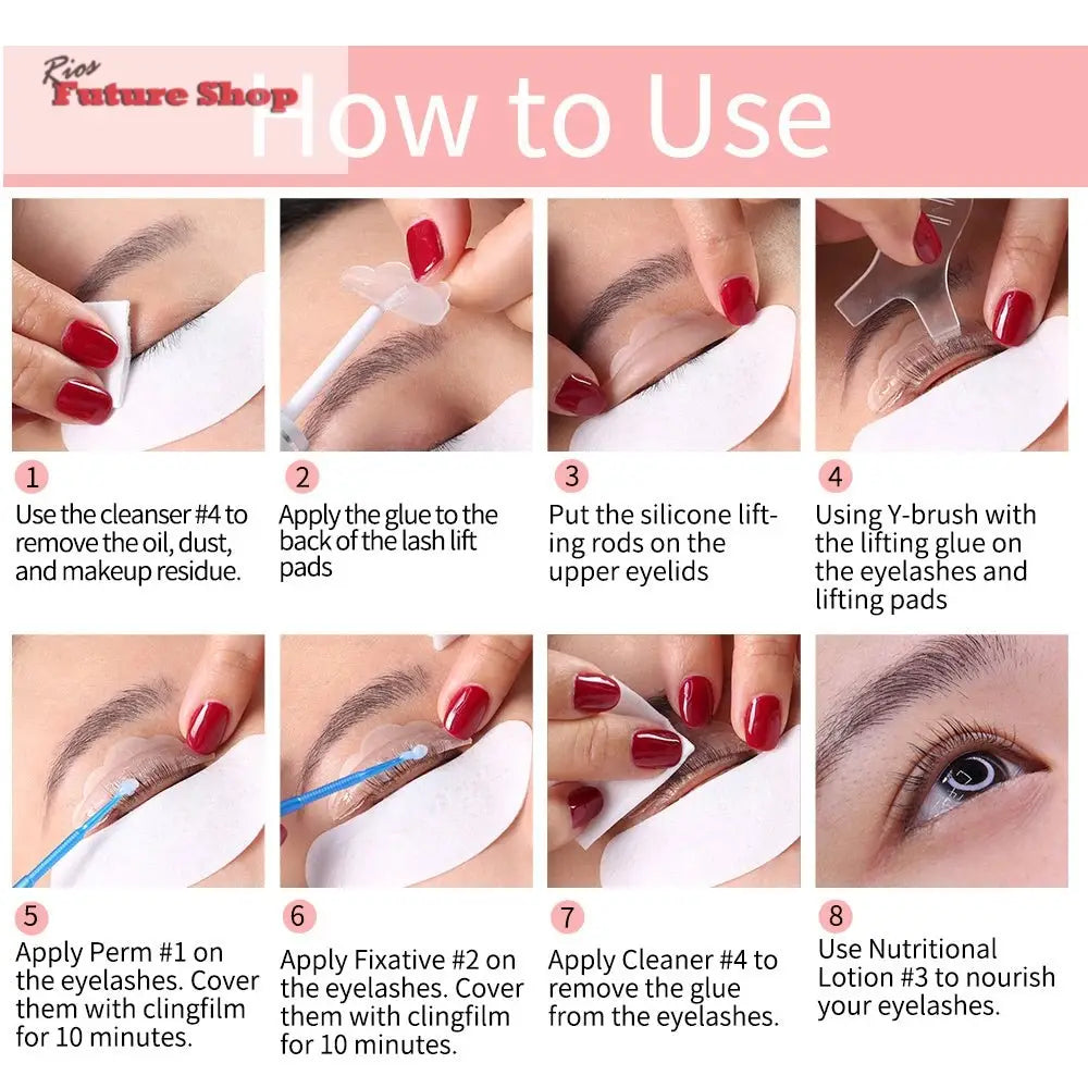 ICONSIGN Lash Lift Kit Lash Lifiting Eyelash Perming Kit Lash Curling Enhancer Eyes Makeup Tools - Rios Future Shop