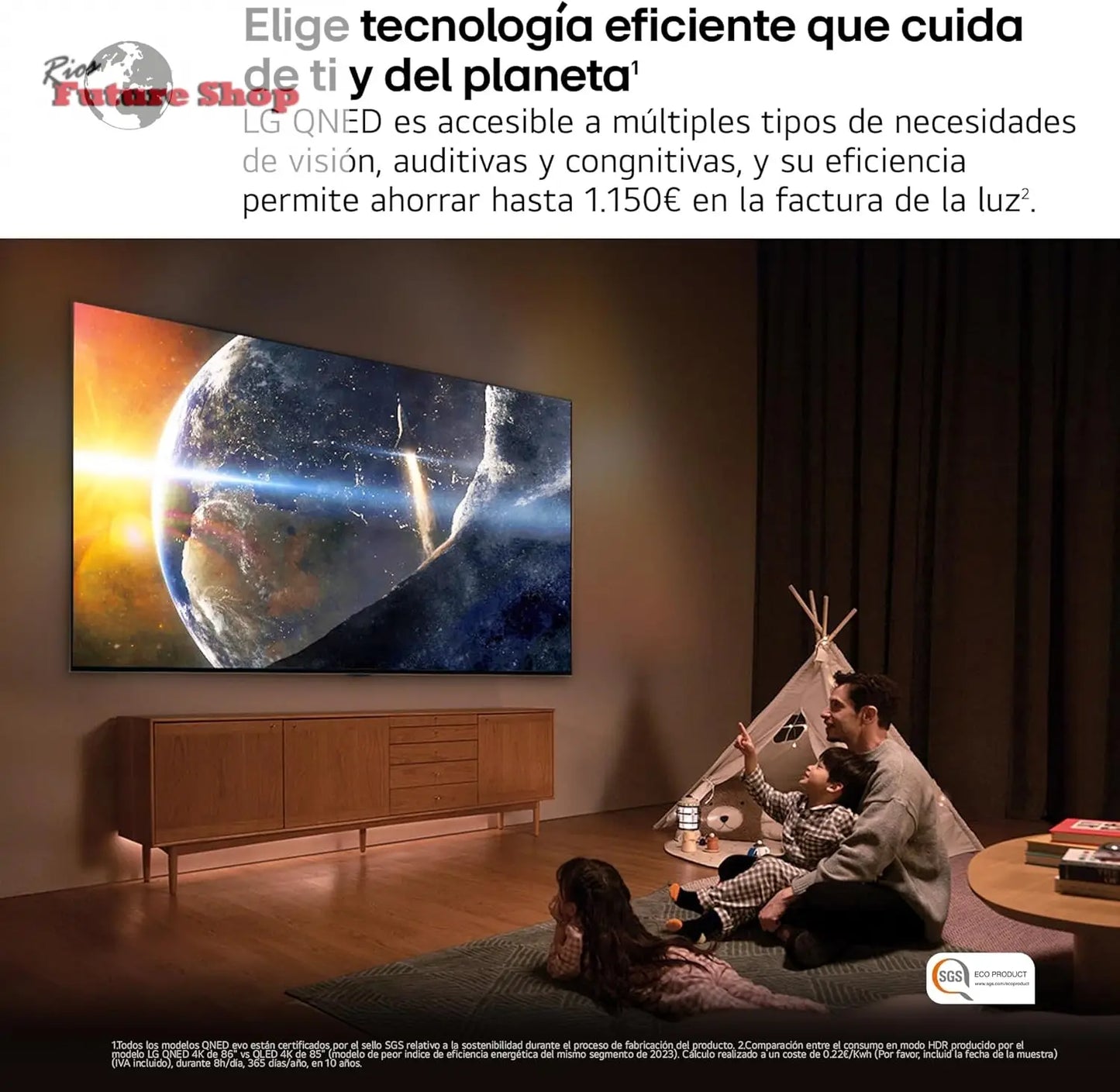 LG 55QNED84A6C Televisão de 55", 4K QNED EVO, Smart TV, WebOS 25, processador potente e inteligente, Super Upscaling, Dolby Dilgital Plus, Alexa/Google Assistant, preto - Rios Future Shop