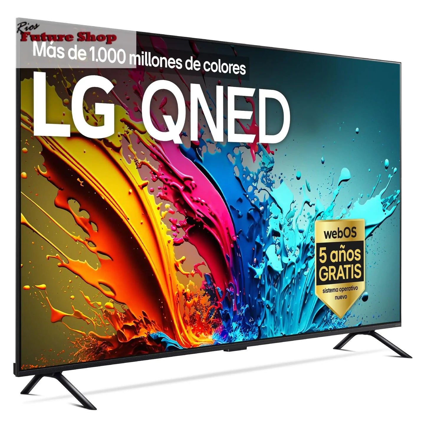 LG 55QNED84A6C Televisão de 55", 4K QNED EVO, Smart TV, WebOS 25, processador potente e inteligente, Super Upscaling, Dolby Dilgital Plus, Alexa/Google Assistant, preto - Rios Future Shop