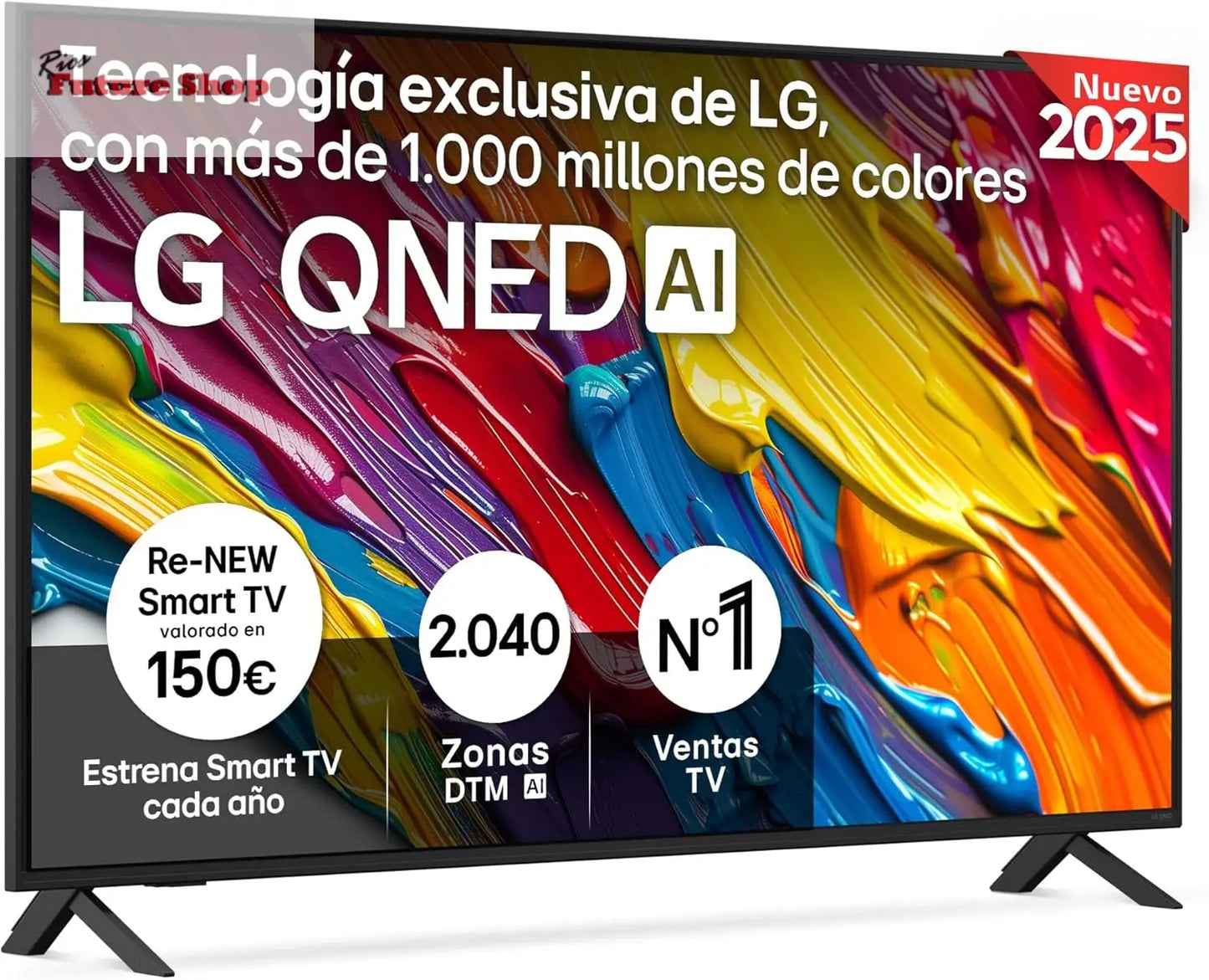 LG 55QNED84A6C Televisão de 55", 4K QNED EVO, Smart TV, WebOS 25, processador potente e inteligente, Super Upscaling, Dolby Dilgital Plus, Alexa/Google Assistant, preto - Rios Future Shop