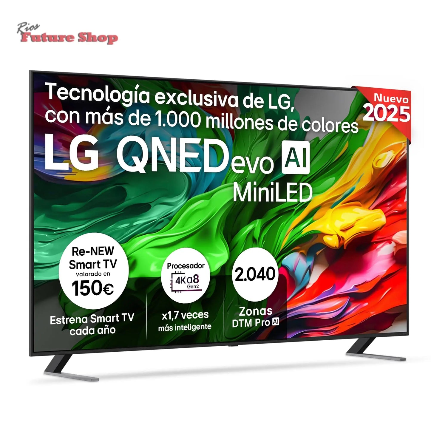 LG 55QNED84A6C Televisão de 55", 4K QNED EVO, Smart TV, WebOS 25, processador potente e inteligente, Super Upscaling, Dolby Dilgital Plus, Alexa/Google Assistant, preto - Rios Future Shop
