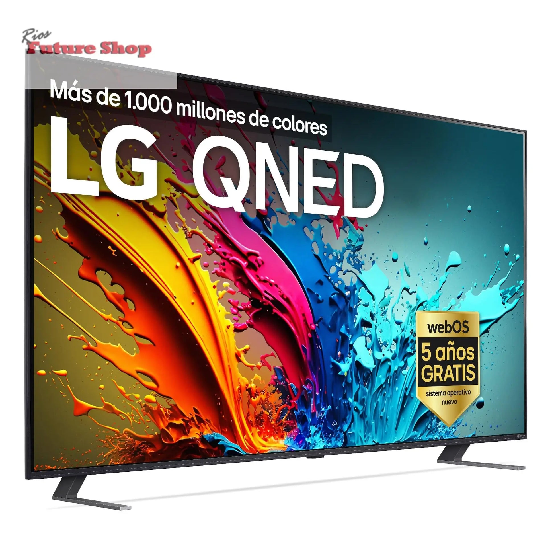 LG 55QNED84A6C Televisão de 55", 4K QNED EVO, Smart TV, WebOS 25, processador potente e inteligente, Super Upscaling, Dolby Dilgital Plus, Alexa/Google Assistant, preto - Rios Future Shop