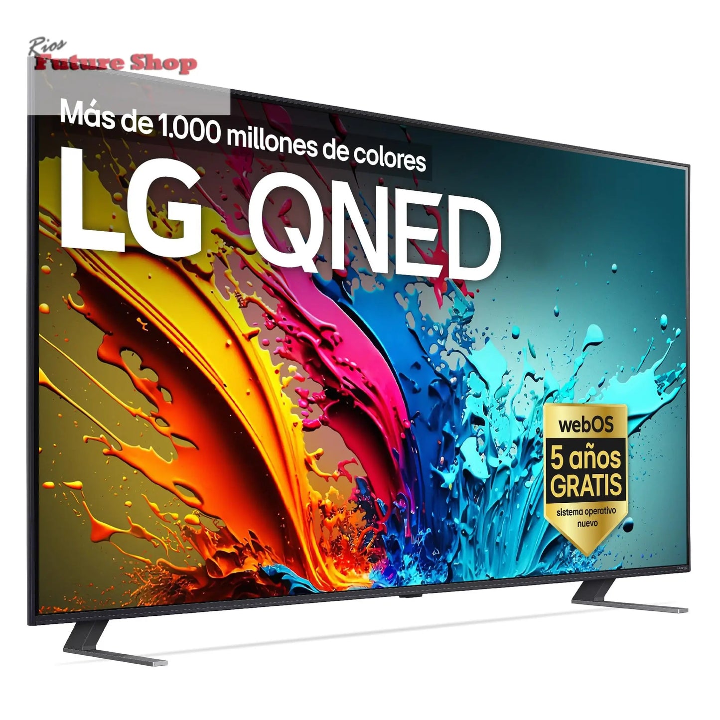 LG 55QNED84A6C Televisão de 55", 4K QNED EVO, Smart TV, WebOS 25, processador potente e inteligente, Super Upscaling, Dolby Dilgital Plus, Alexa/Google Assistant, preto - Rios Future Shop