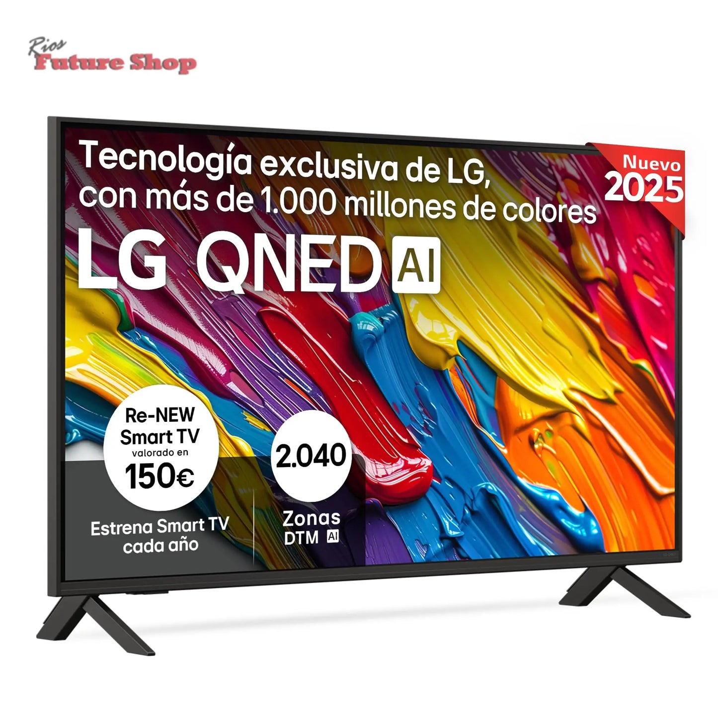 LG 55QNED84A6C Televisão de 55", 4K QNED EVO, Smart TV, WebOS 25, processador potente e inteligente, Super Upscaling, Dolby Dilgital Plus, Alexa/Google Assistant, preto - Rios Future Shop