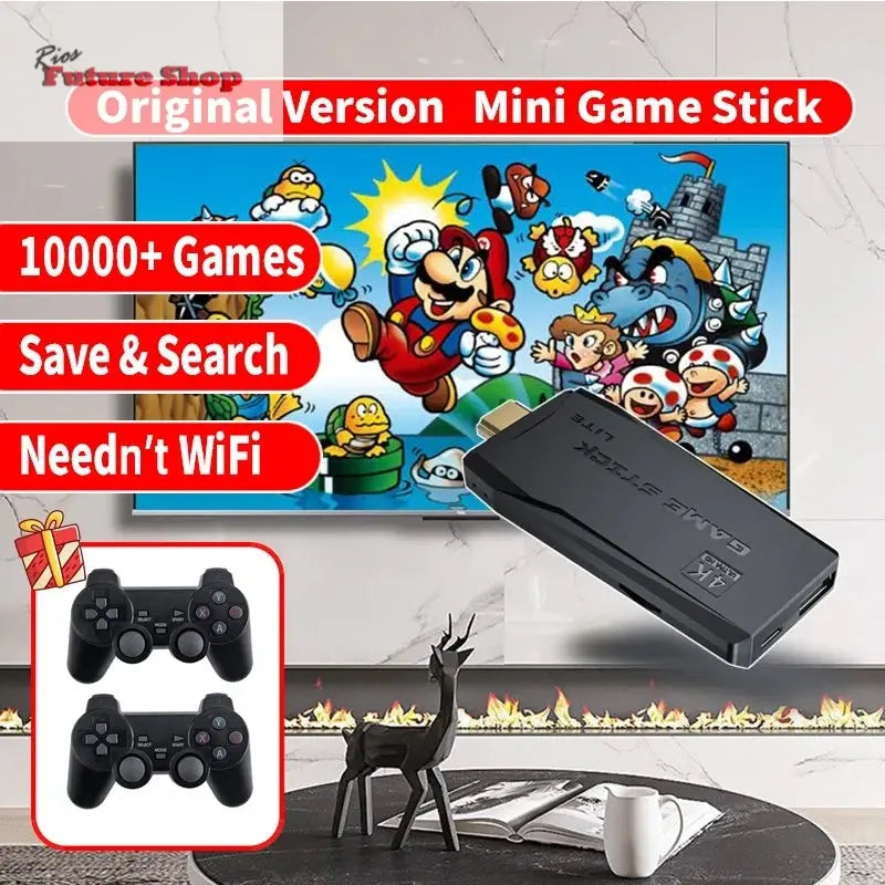 M8 Video Game Console 4K HDMI 10000 Retro Game TV Dendy - Rios Future Shop