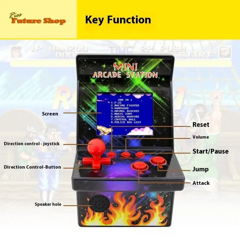 Mini Handheld Game Machine Children's Nostalgia Small Arcade - Rios Future Shop