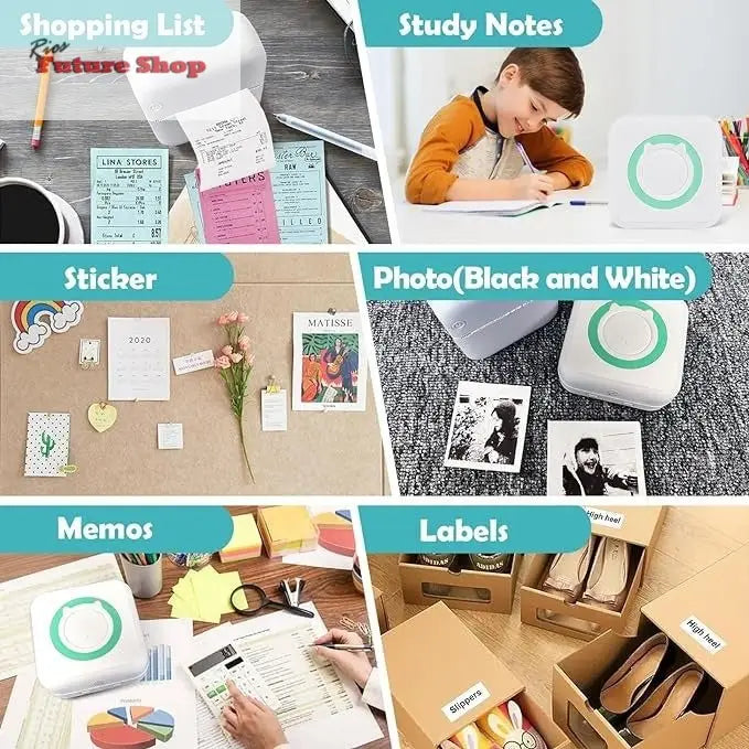 Mini Impresora pegatinas térmica para móvil - Rios Future Shop