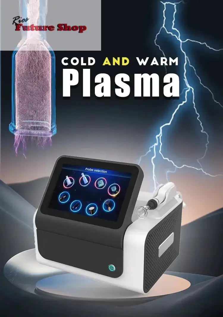 Newest 8 in 1Fusion Plasma Scalp Diamond Stamp Jet Plasma Professional Lase Fibroblast Ozone Wart Spray Pen Removal Salon - Rios Future Shop