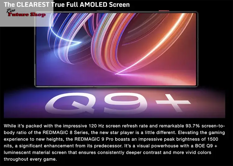 Nubia Red Magic 9 Pro+ 5G Smartphone Android 24GB+1TB Snapdragon 8 Gen 3 for Gaming - Rios Future Shop