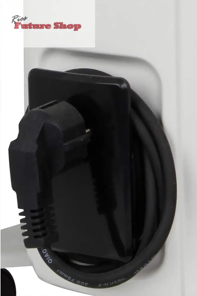 Orbegozo RF 2000, Radiador elétrico de baixo consumo, 2000 W, 3 potências de calor, 9 elementos, termostato regulável, proteção contra superaquecimento, rodas giratórias, cor branca - Rios Future Shop