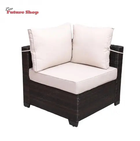 Outdoor Garden Patio Furniture 7Piece PE Rattan Wicker Cushioned Sofa Sets And Coffee Table, Patio Furniture Setoutdoor Couchoutdoor Couch Patio Furnitureoutdoor Sofapatio Couch - Rios Future Shop