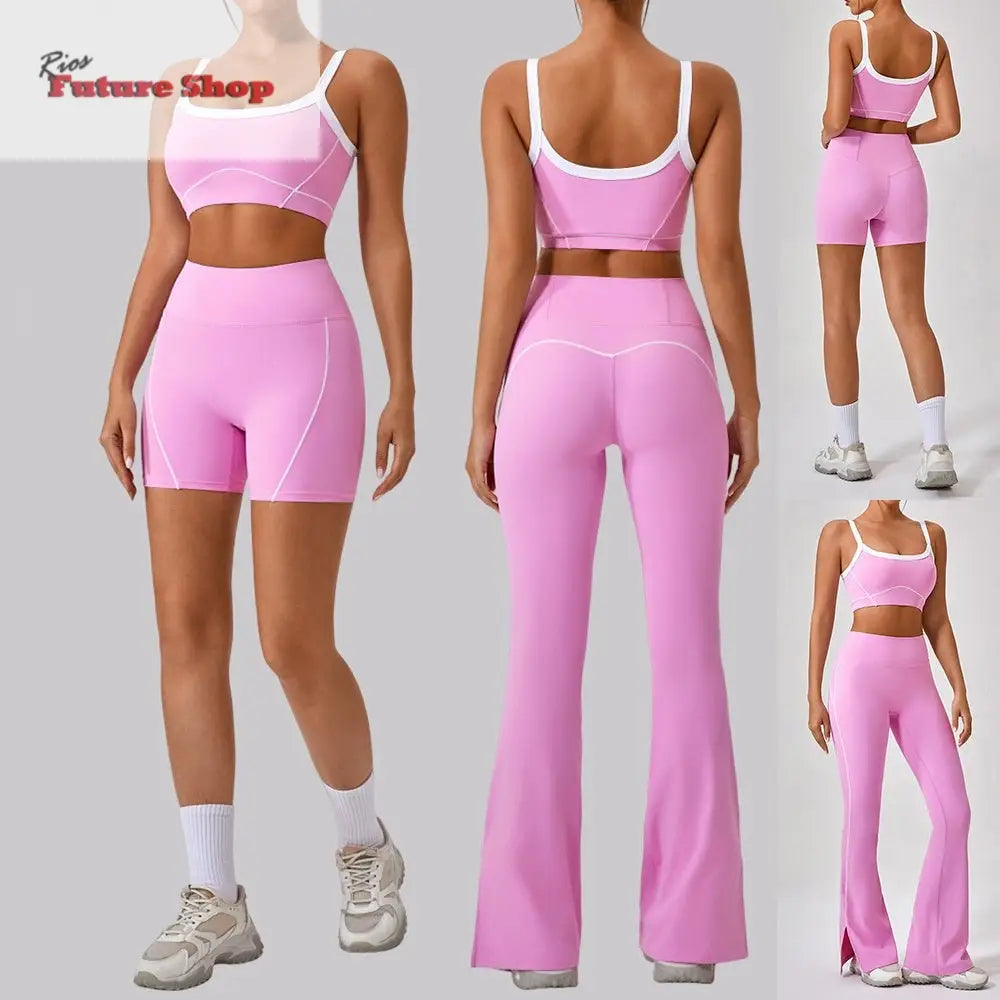 Outdoor Sports Yoga Suits Women's Spaghetti Strap Fitness Set - Rios Future Shop