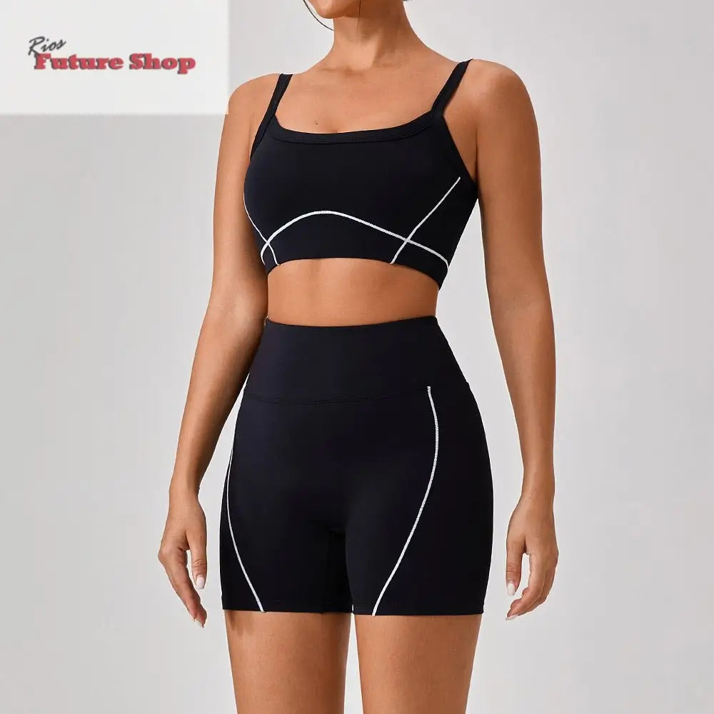 Outdoor Sports Yoga Suits Women's Spaghetti Strap Fitness Set - Rios Future Shop