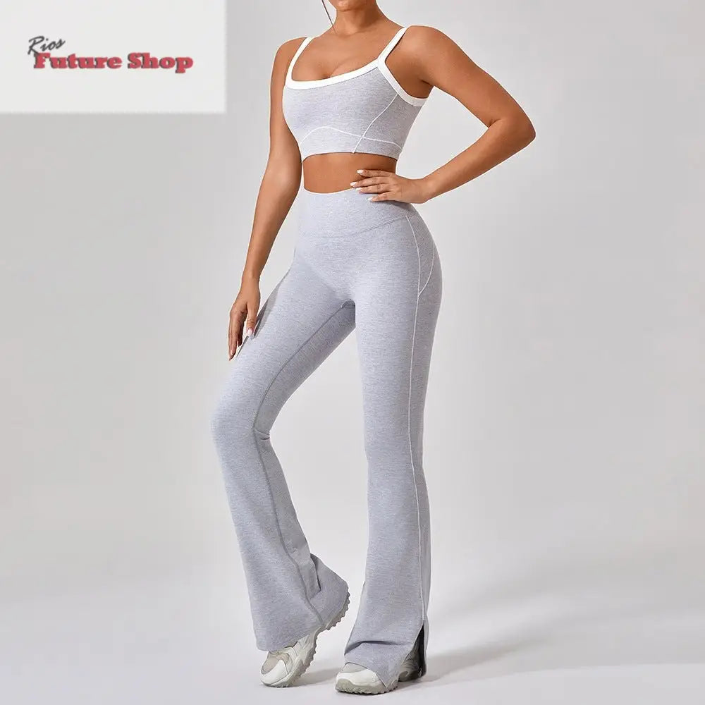 Outdoor Sports Yoga Suits Women's Spaghetti Strap Fitness Set - Rios Future Shop