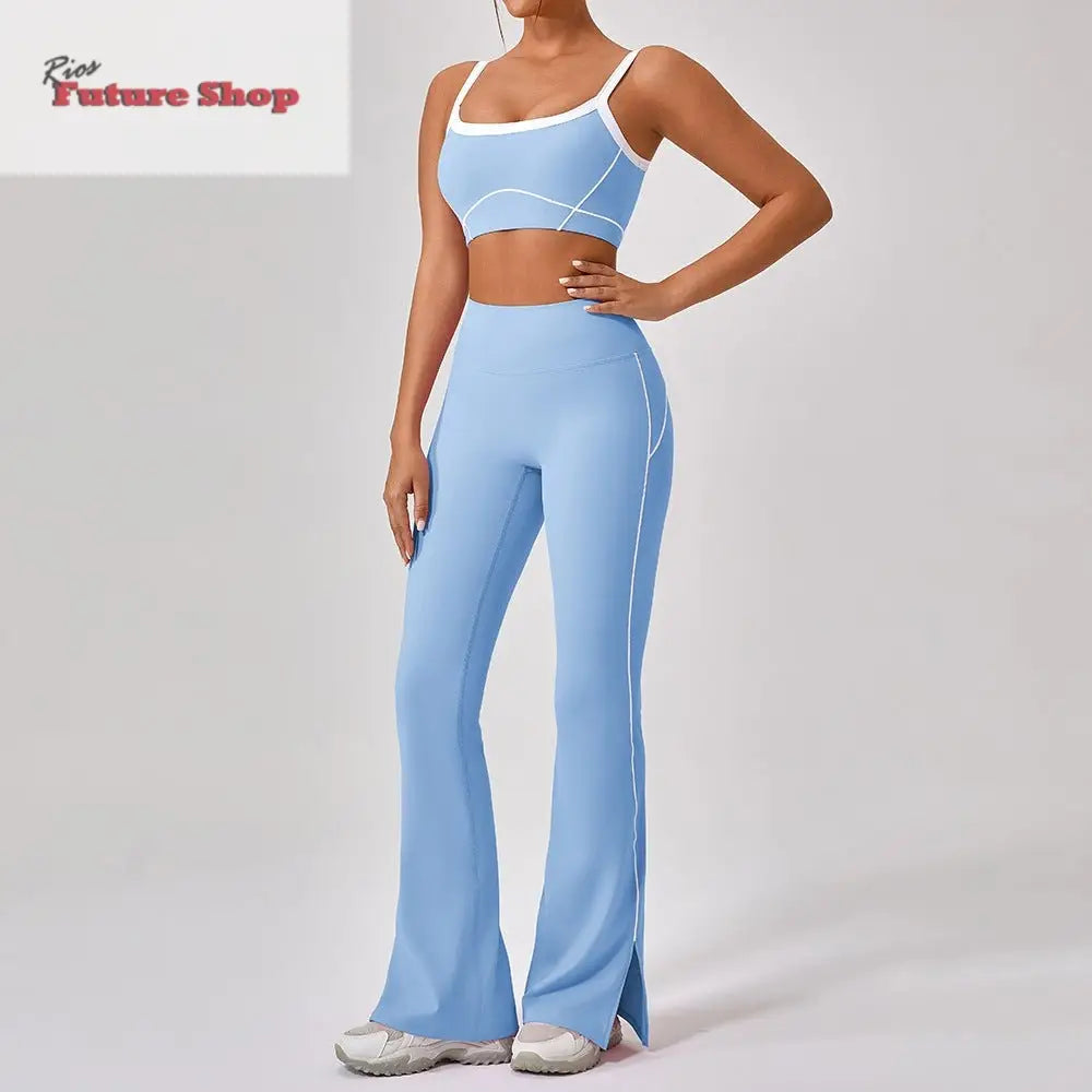 Outdoor Sports Yoga Suits Women's Spaghetti Strap Fitness Set - Rios Future Shop