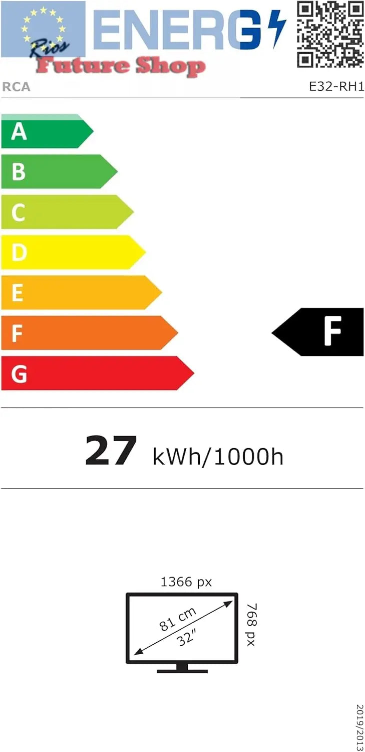 RCA E32 Televisión 32 Pulgadas (81cm) Non Smart LED TV 32" HD,Triple Reducción del Ruido,Modelo de Hotel,Modelo 2024 - Rios Future Shop